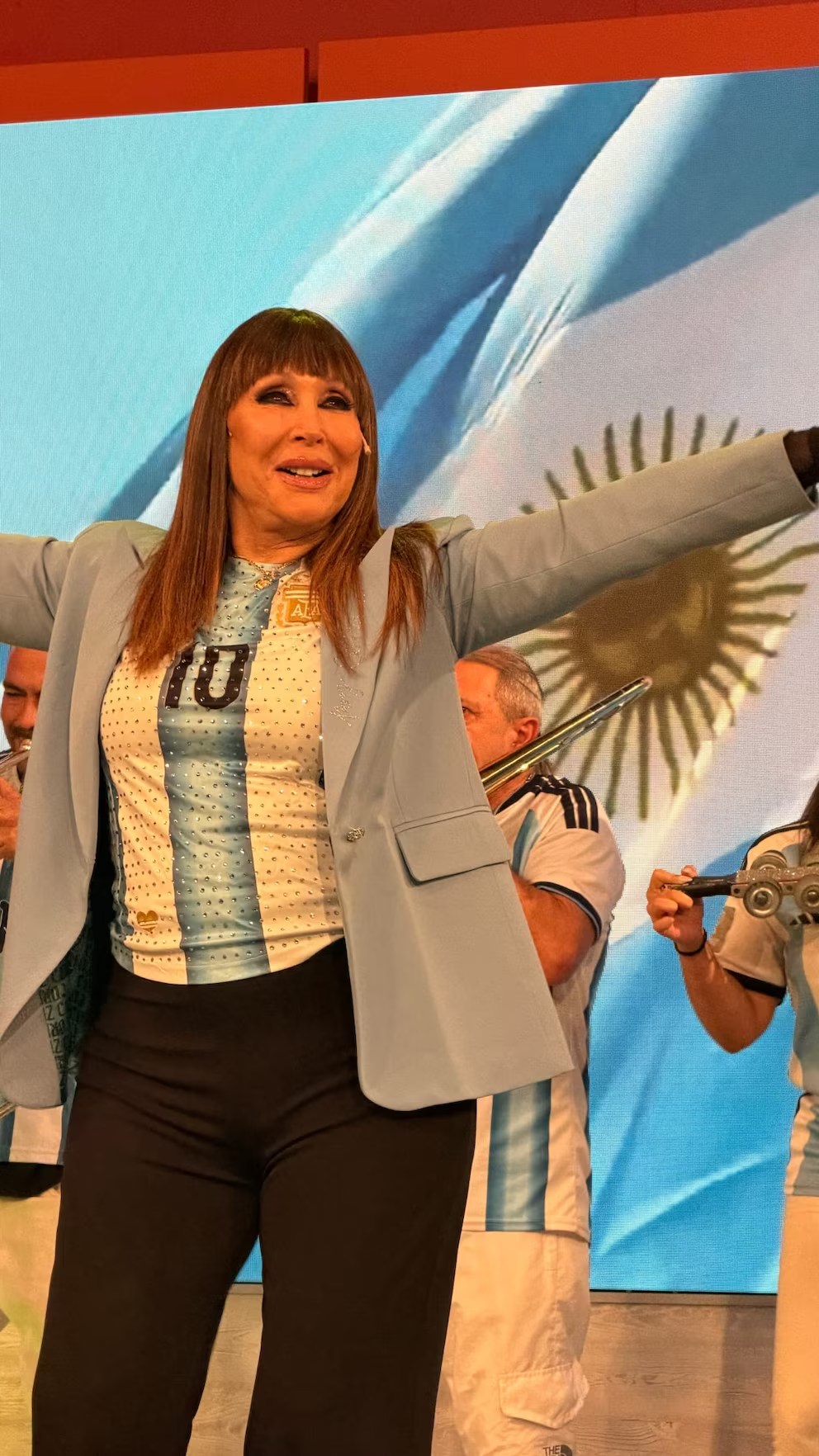 La insólita cábala de Moria Casán para ver a la Selección sin&nbsp;sufrir